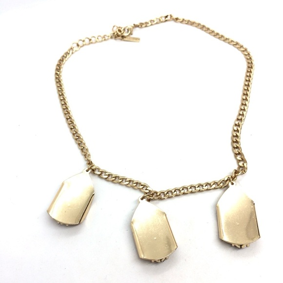 3/$30 JEWELMINT ART DECO STYLE GOLD STATEMENT NECKLACE OPAL RHINESTONE CHAIN - Picture 12 of 17